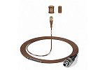 122397 Микрофон [502834] Sennheiser [MKE 1-4-2] петличный, для Bodypack-передатчиков серии 2000/3000/5000, круг, коричневый, разъём 3-pin LEMO