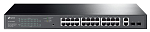 TP-Link TL-SG1428PE, 28-портовый Easy Smart коммутатор c 24 портами PoE+, 26 RJ45 портов 10/100/1000 Мбит/с и 2 независимых SFP-слота, поддержка 802.3