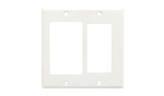 136653 Рамка панели управления BIAMP [WP-D2G-W] 2-gang Decora wall plate