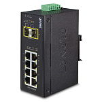 1000459277 коммутатор/ PLANET IP30 Industrial 8-Port 10/100/1000T + 2-Port 100/1000X SFP Ethernet Switch (-40~75 degrees C)