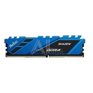 1918526 Радиатор Netac Память DIMM DDR4 8Gb PC25600 3200MHz CL16 1.2V blue с радиатором RTL (NTSDD4P32SP-08B)
