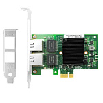 11061680 Сетевой адаптер Lr-Link LREC9222HT PCIe 2.1 x1, Intel i350, 2*RJ45 1G NIC Card (302472)