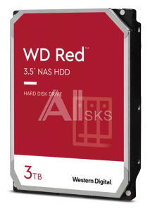 Жесткий диск WD Western Digital HDD SATA-III 3000Gb Red for NAS WD30EFAX, 5400RPM, 256MB buffer, 1 year