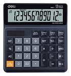 1147248 Калькулятор бухгалтерский Deli EM01120 черный 12-разр.