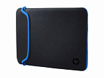 380908 Чехол для ноутбука 15.6" HP Chroma черный/голубой неопрен (V5C31AA)