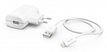 1382435 Сетевое зар./устр. Hama H-183265 2.4A для Apple кабель Apple Lightning белый (00183265)