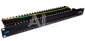 Патч-панель Патч-панель телефонная, 19", 1U, 25 портов RJ-45