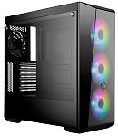MCW-L5S3-KGNN-05 Cooler Master MasterBox 5 Lite RGB, USB 3.0 x 2, 1xFan, 3x120mm ARGB Fan, Black, Splitter cable + Controller, ATX, w/o PSU