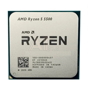 1909471 CPU AMD Ryzen 5 5500 OEM (100-000000457) {3,60GHz, Turbo 4,20GHz, Without Graphics AM4}