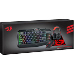 Игровой набор Redragon S101-BA мышь+клавиатура+гарнитура+ков.