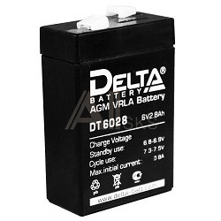 1457399 Delta DT 6028 (2,8 А\ч, 6В) свинцово- кислотный аккумулятор