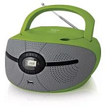 383558 Аудиомагнитола BBK BX195U зеленый/серый 2Вт/CD/CDRW/MP3/FM(dig)/USB