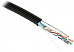 1997733 Кабель информационный Hyperline FUTP4-C5E-S24-2SW-OUT-PE-BK-500 FUTP4-C5E-S24-2SW-OUT-PE-BK кат.5E F/UTP 4X2X24AWG PE внешний 500м черный
