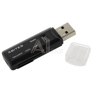 1937775 5bites Устройство ч/з карт памяти RE3-200BK USB3.0 Card reader / SD / TF / USB PLUG / BLACK