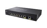 111289 Коммутатор [SG350-10MP-K9-EU] Cisco SB SG350-10MP 10-port Gigabit POE Managed Switch