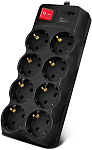 1000631004 Сетевой фильтр SVEN SF-08-16 (3 м 8 розеток) черный, цветная коробка/ Surge protector SVEN SF-08-16 (3 m 8 sockets) black, color box