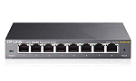 TP-Link TL-SG108E, 8-портовый гигабитный настольный Easy Smart коммутатор, 8 портов RJ45 10/100/100 Мбит/с, VLAN на базе MTU/порта/тэга, QoS, IGMP Sno