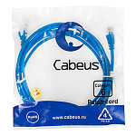1692581 Cabeus PC-UTP-RJ45-Cat.6-3m-BL Патч-корд U/UTP, категория 6, 2xRJ45/8p8c, неэкранированный, синий, PVC, 3м