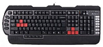 89009 Клавиатура A4Tech X7-G800MU черный/серый PS/2 Multimedia for gamer (подставка для запястий)