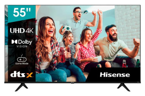 3217008 Телевизор HISENSE 55" 4K/Smart/Hotel/UHD 3840x2160 TV Bluetooth Wi-Fi Direct VIDAA черный 55A6BG