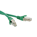Кабельная сборка Hyperline PC-LPM-STP-RJ45-RJ45-C5e-1.5M-LSZH-GN Патч-корд F/UTP, экранированный, Cat.5е (100% Fluke Component Tested), LSZH, 1.5 м, з