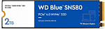 1983309 Накопитель SSD WD S PCIe 4.0 x4 2TB WDS200T3B0E Blue SN580 M.2 2280