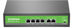 1975881 Коммутатор Digma DSP204F-2F-T80 DSP204F-2F-T80 V1 (L2) 6x100Мбит/с 4PoE 4PoE+ 80W неуправляемый