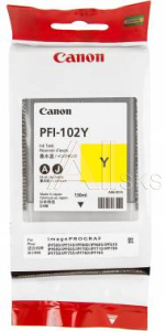839790 Картридж струйный Canon PFI-102Y 0898B001 желтый (130мл) для Canon iPF510/605/610/650/655/750/760/765