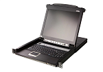 CL5708MW-ATA-RG ATEN 8-Port PS/2-USB VGA Single Rail 17.3" 1920 x 1080 @ 60 Hz LCD KVM Switch