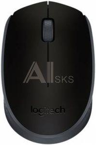 358197 Мышь Logitech M171 черный оптическая (1000dpi) беспроводная USB для ноутбука (2but)
