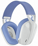 1980423 Наушники с микрофоном Logitech G435 Lightspeed синий/белый мониторные Radio оголовье (981-001076)