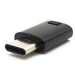 442414 Переходник Samsung EE-GN930 EE-GN930BBRGRU micro USB (f)-USB Type-C (m) черный