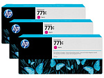 B6Y33A Cartridge HP 771C для DesignJet Z6200, пурпурный, тройная упаковка B6Y09A (3*775мл) (просрочен рекомендуемый срок годности!!)