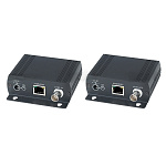 7902394 SC&T IP02E Комплект (передатчик + приёмник) для передачи одного сигнала Ethernet и одного Composite video по одному коаксиальному кабелю до 500м