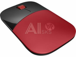 380827 Мышь HP z3700 красный оптическая (1200dpi) беспроводная USB для ноутбука (2but)
