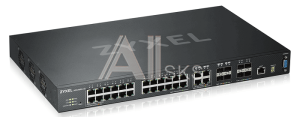 XGS4600-32-ZZ0102F Коммутатор Zyxel Networks L3 Core Zyxel XGS4600-32, rack 19", 24xGE, 4xCombo (SFP/RJ-45), 4xSFP+ , стекируемый (до 4), 2 блока питания в комплекте