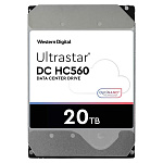 Жесткий диск WD SATA-III 20TB 0F38765 WUH722020BLE604 Server Ultrastar DC HC560 512E (7200rpm) 512Mb 3.5"