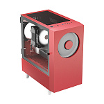 1000787567 Корпус без блока питания/ WIZMAX M-ATX Mini Tower case EM1 Woofer Red