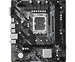 Материнская плата ASROCK H610M-HVS/M.2 R2.0, LGA1700, H610, 2*DDR4, 4*SATA, 1*M.2, 2*USB 3.2, 4*USB 2.0, 1*PCIx16, 1*PCIx1, D-Sub+HDMI, mATX