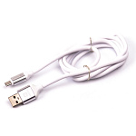 1662451 Harper Силиконовый Кабель для зарядки и синхронизации USB - microUSB, SCH-330 white (1м, способны заряжать устройства до 2х ампер)