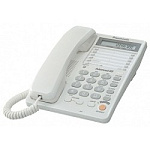 100448 Panasonic KX-TS2365RUW (белый) {16-зн ЖКД, однокноп.набор 20 ном., автодозвон, спикерфон }