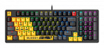 1891208 Клавиатура A4Tech Bloody S98 механическая желтый/серый USB for gamer LED (SPORTS LIME)