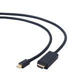 1874983 Bion Кабель DisplayPort mini-HDMI, 20M/19M, экран, 1,8м, черный [BXP-CC-mDP-HDMI-018]