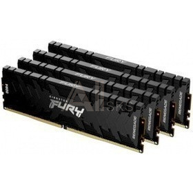 1849505 Kingston DRAM 32GB 3200MHz DDR4 CL16 DIMM (Kit 4x8Gb) FURY Renegade Black KF432C16RBK4/32