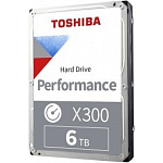 1847849 6TB Toshiba X300 (HDWR460UZSVA) {SATA 6.0Gb/s, 7200 rpm, 256Mb buffer, 3.5"}