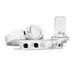 148346 Аудиоинтерфейс USB [800212] Arturia [MiniFuse Recording Pack White] комплект: MiniFuse 2, микрофона CM1 поп фильтром, наушников EF1 и XLR кабеля. Цвет