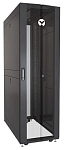VR3300 Vertiv Rack 42U 1998mm H x 600mm W x 1215mm D with 77% Perforated Locking Front Door, 77% Perforated Split Locking Rear Doors, Color RAL 7021 Black gr