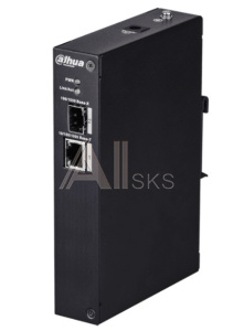 1830038 DAHUA DH-PFS3102-1T Гигабитный медиаконвертер, 1xRJ45 1Gb, 1xSFP 1Gb, грозозащита до 4кВ