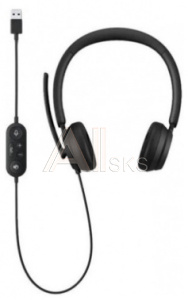 1627647 Наушники с микрофоном Microsoft Modern USB-C Hdwr Black черный 1.5м накладные USB оголовье (I6N-00002)