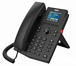Телефон Fanvil X303, 4 SIP-акк., 2,4", 320x240 Цвет. экран, БП в компл., 2x100 Mbps